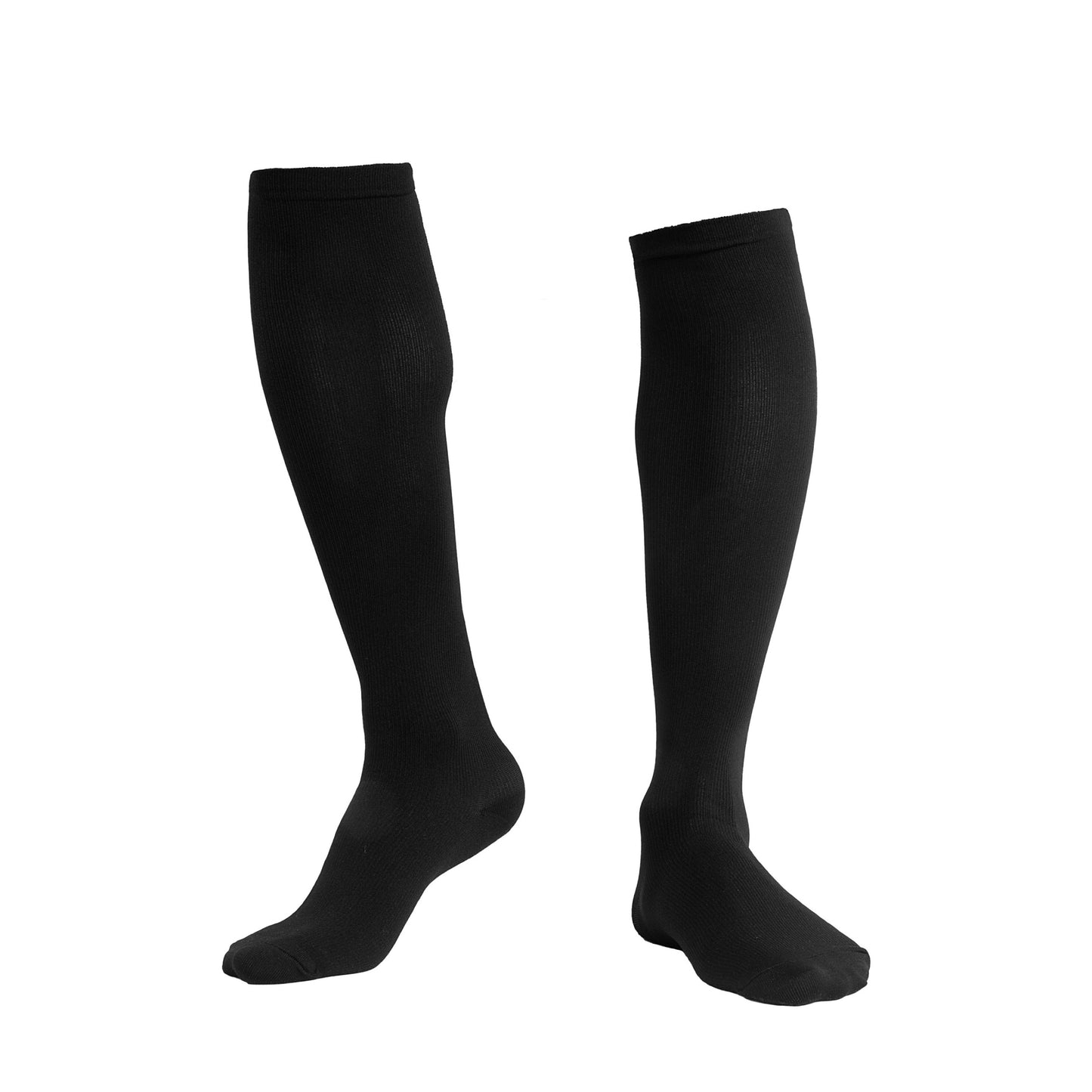 vocksies compression travel socks for pilots and travellers, compression socks for everyday use, black socks, airplane on sole 